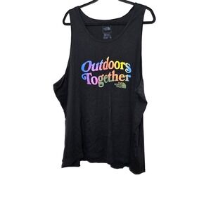 The North Face Men's XXL Outdoors Together Black Plus Size Tank Top